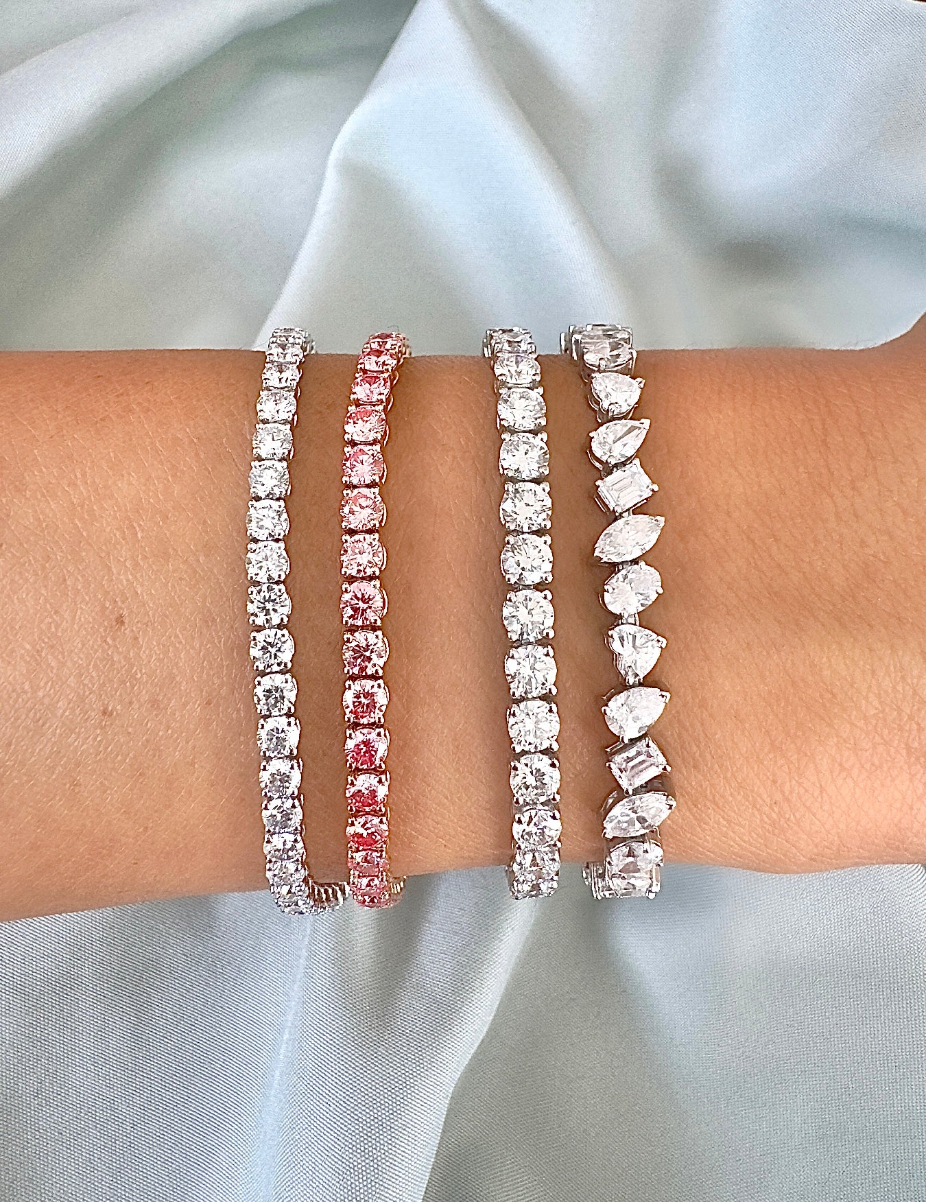 Pink Diamonds Bracelet