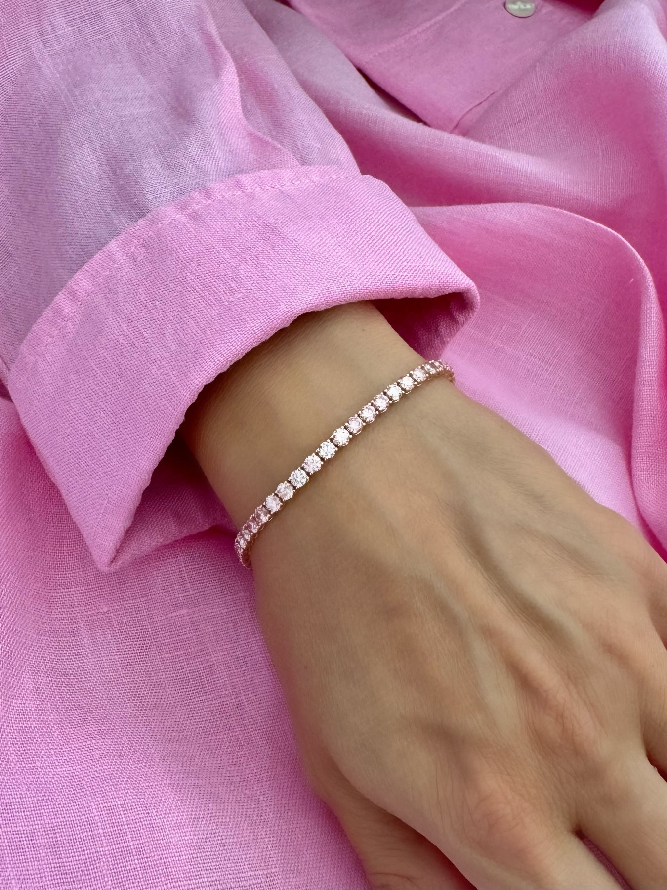 Pink Diamonds Bracelet