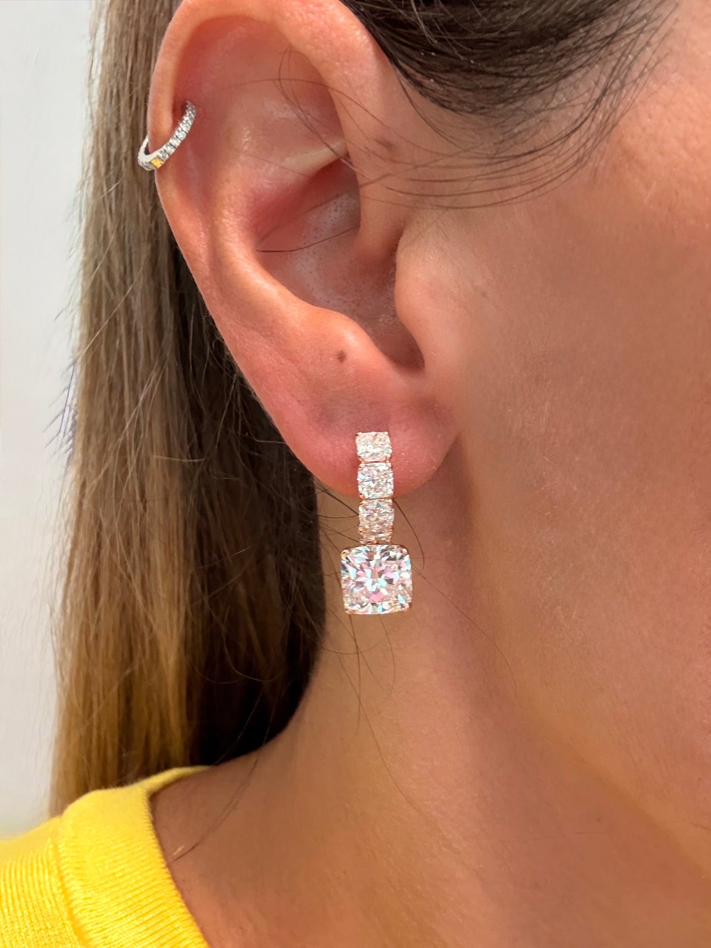 Cushion Hoop Earrings