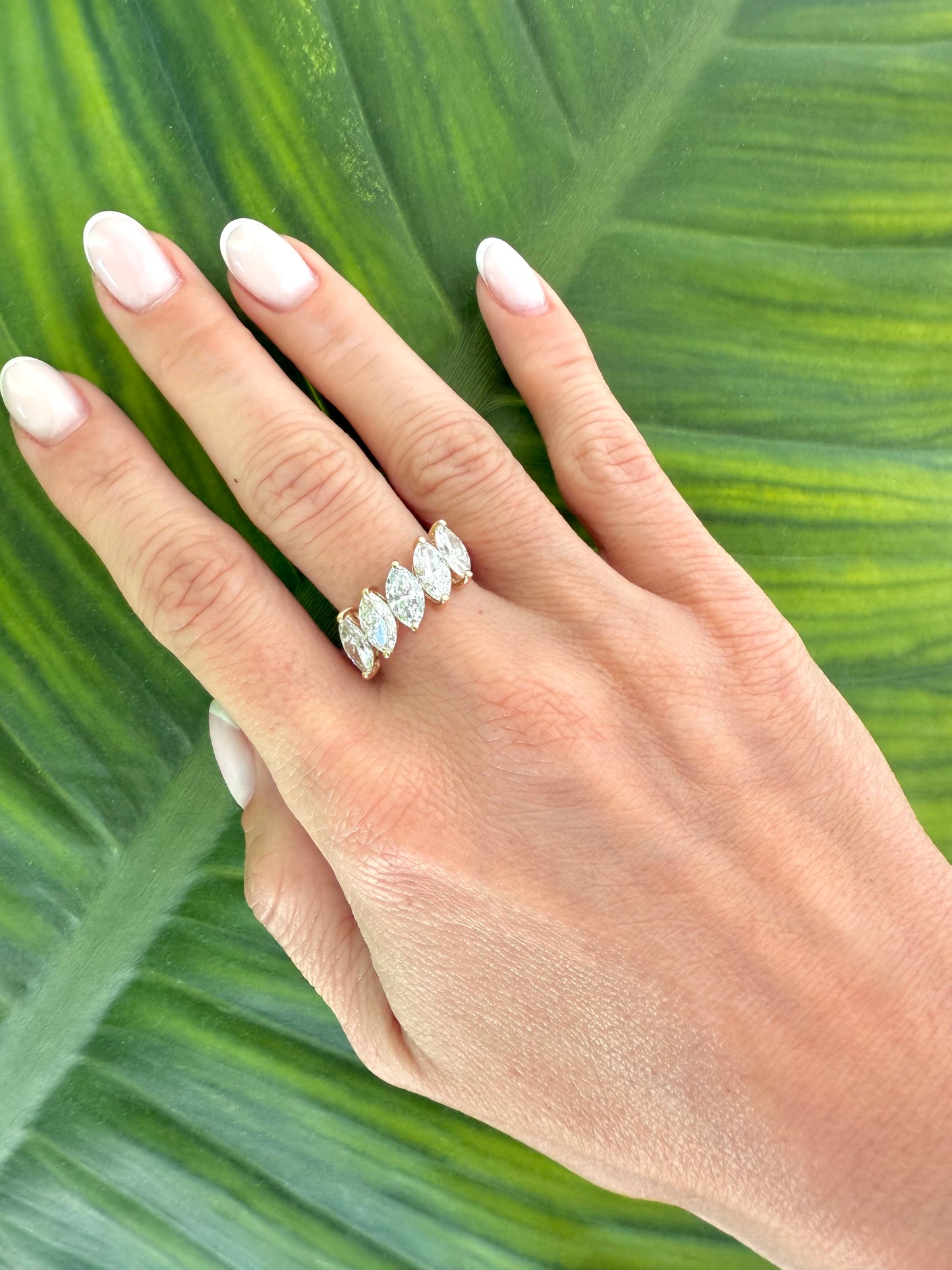 5 Marquise Cut Ring