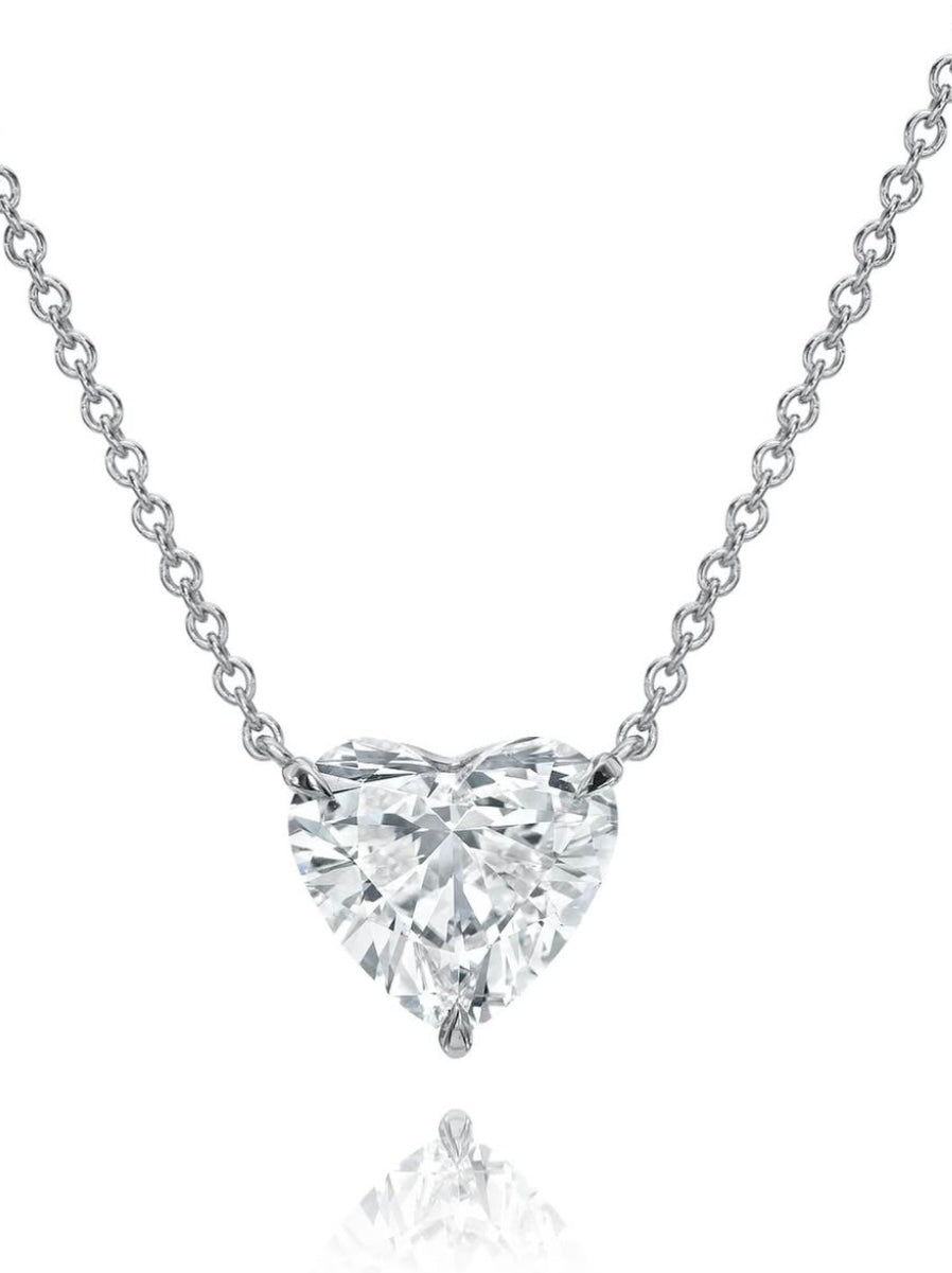 Heart Diamond Pendant Necklace