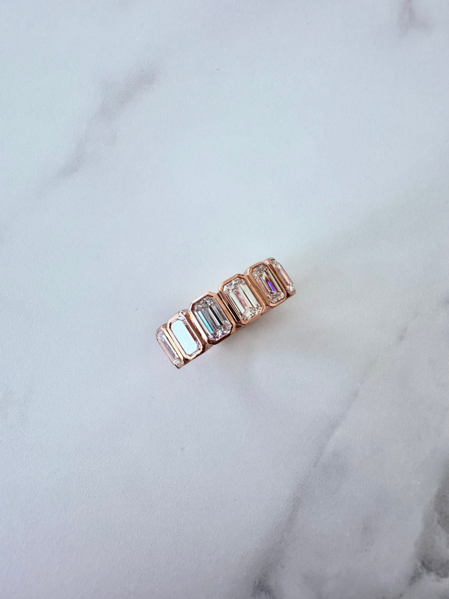 Bezel Emerald Ring
