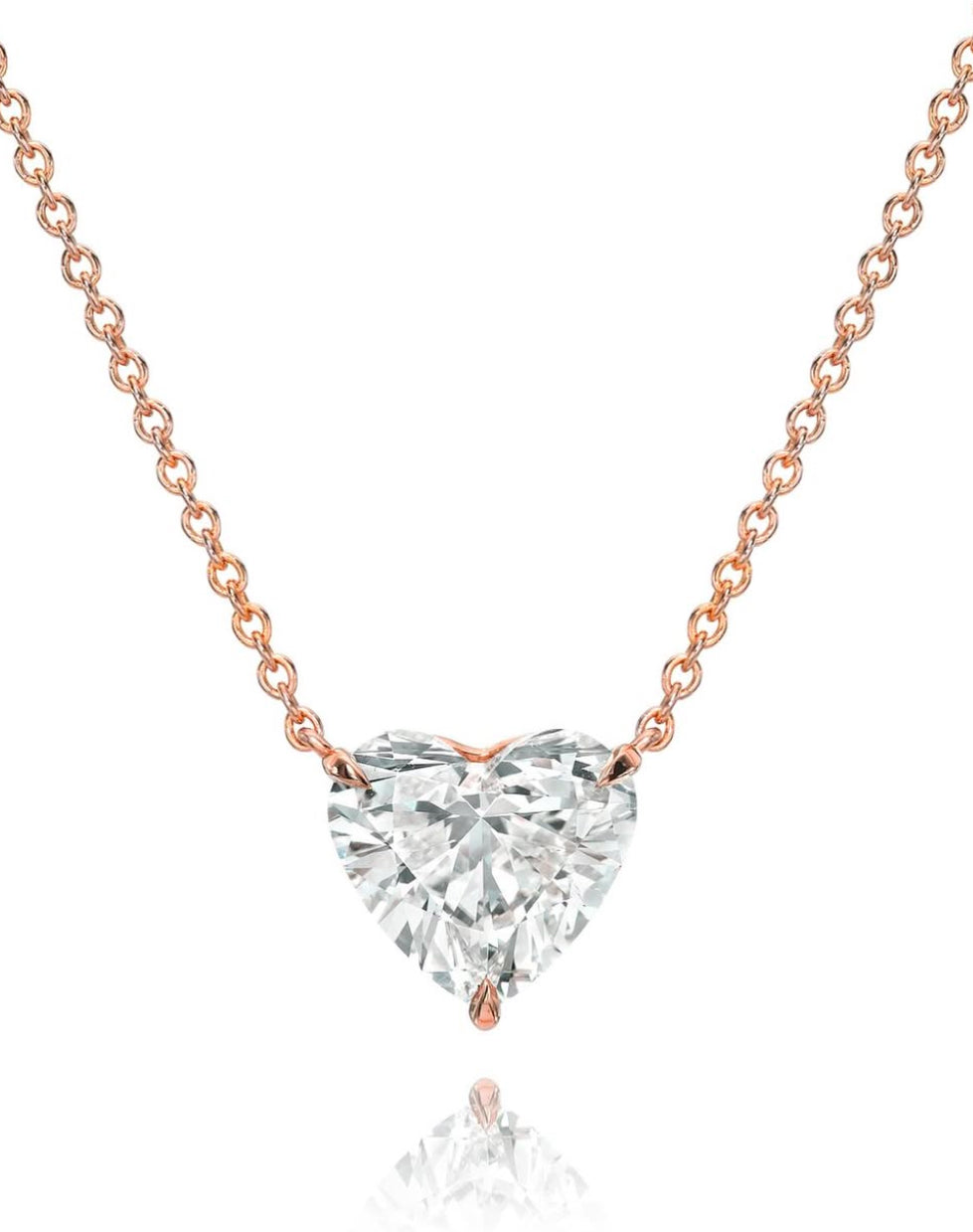 Heart Diamond Pendant Necklace