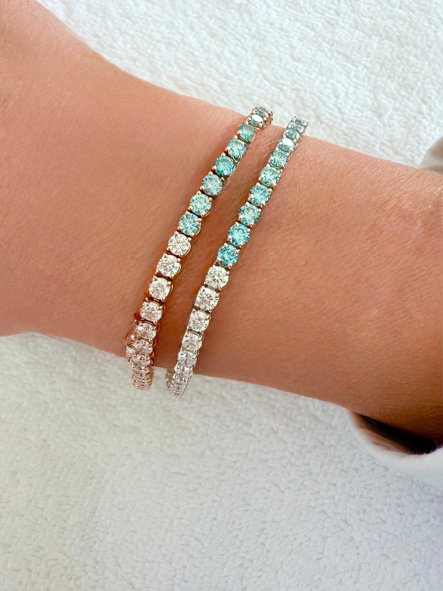 Blue & White Diamonds Bracelet