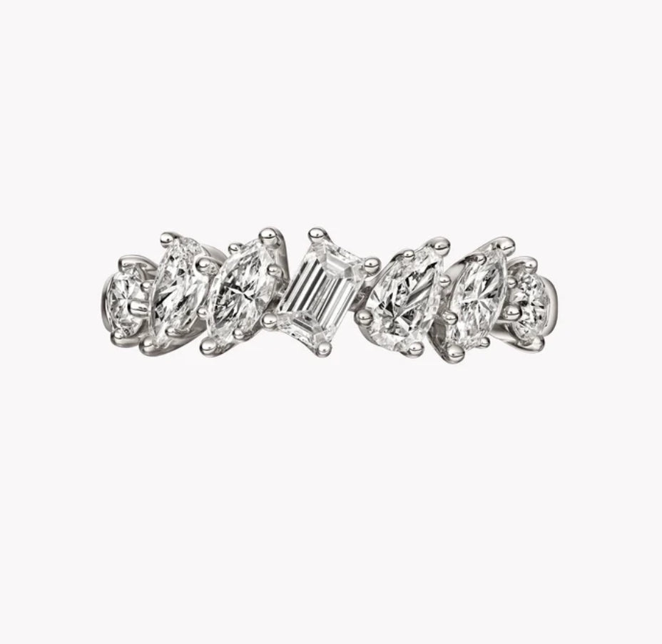 Multi Shape Diamonds Ring