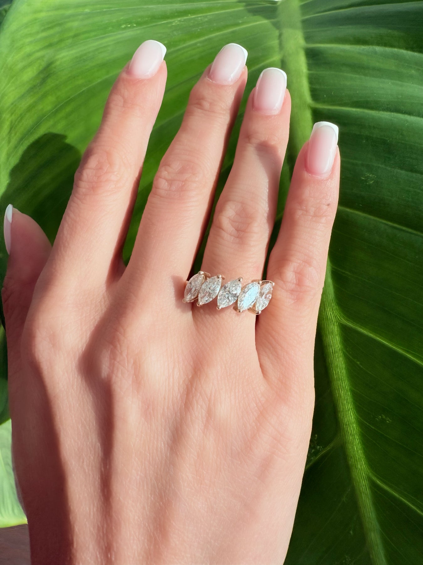5 Marquise Cut Ring