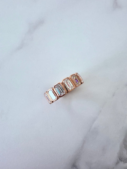 Bezel Emerald Ring