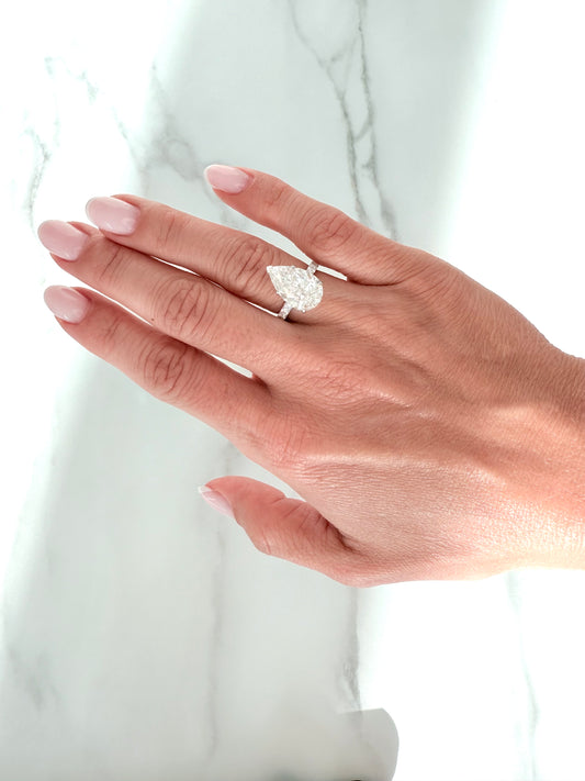 Pear Diamond Engagement Ring
