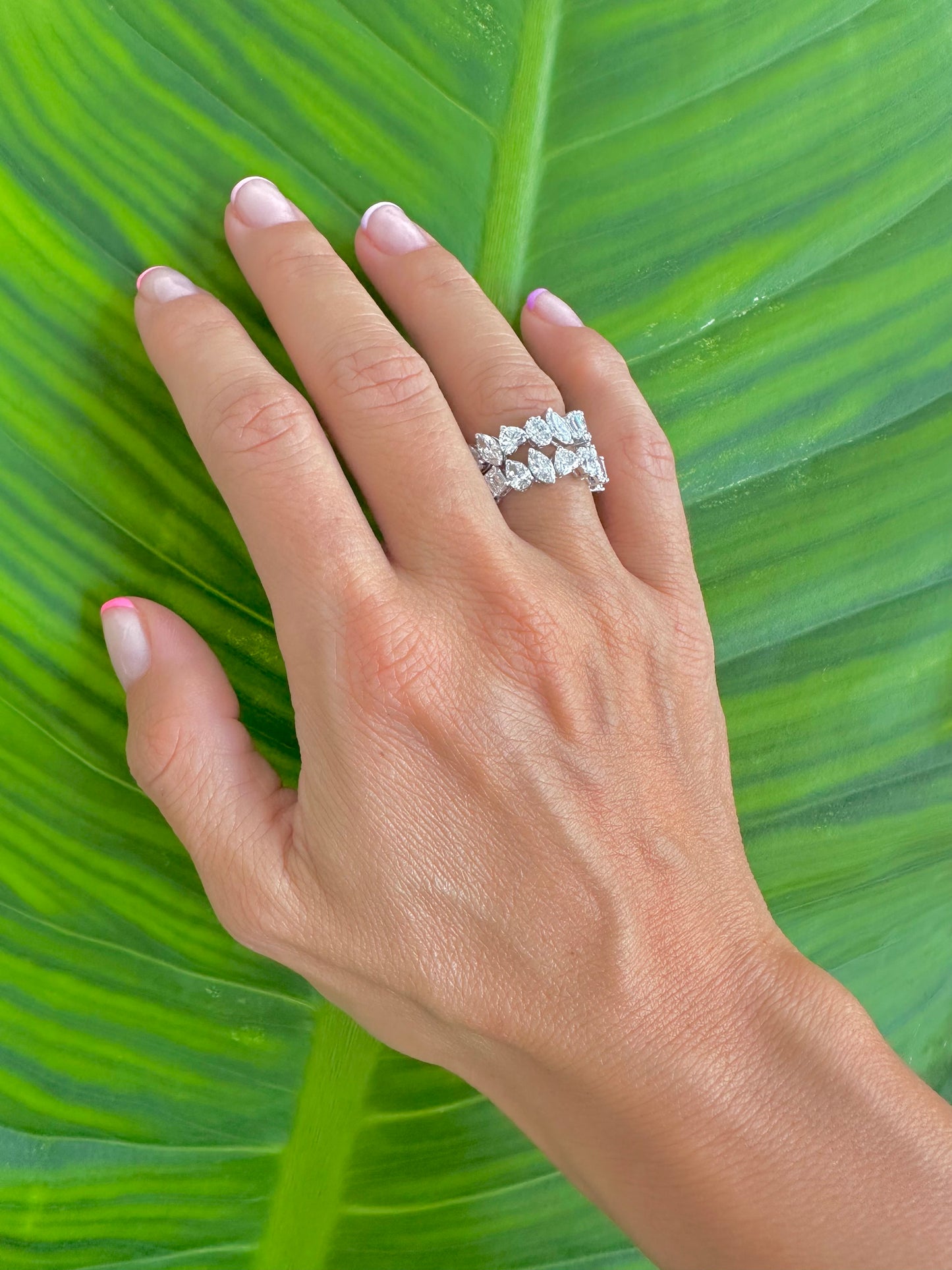 Multi Shape Diamonds Ring