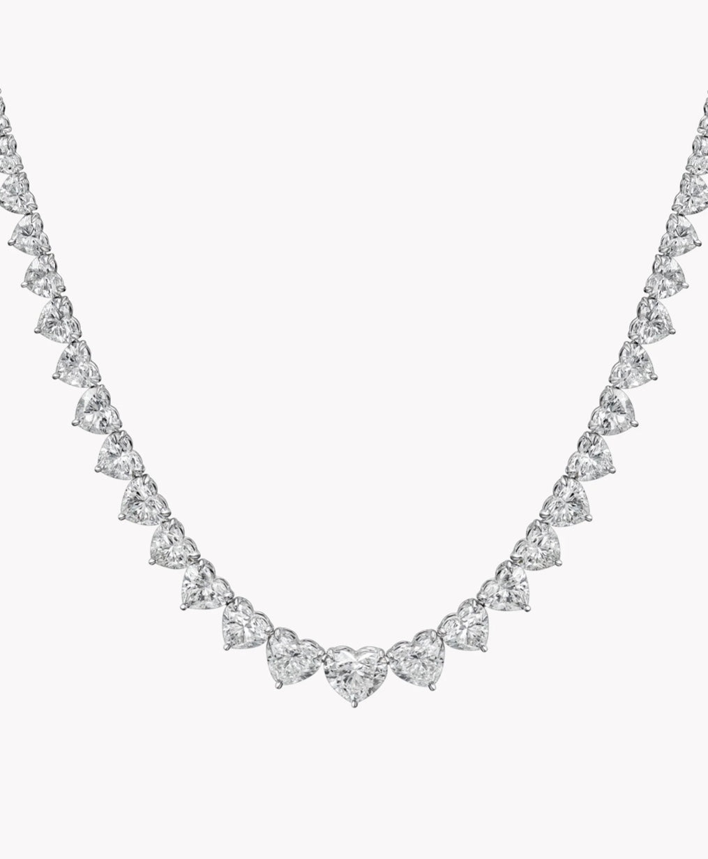 Heart Shape Diamond Necklace